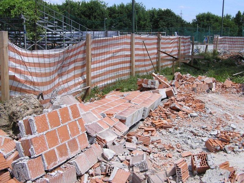 Srušeni objekt na Jarunu. Photo: Ministarstvo graditeljstva i prostornog uređenja