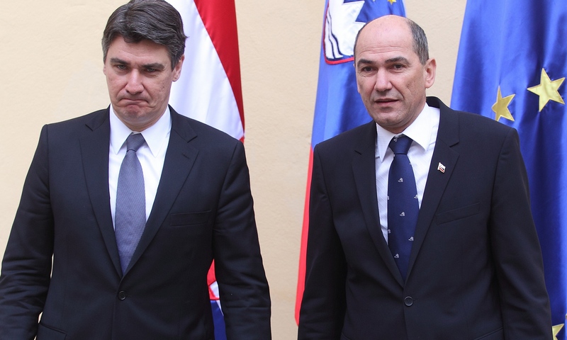 Janez Janša, Zoran Milanović; Photo: Zeljko Lukunic/PIXSELL