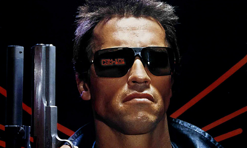 Terminator, filmski plakat (detalj)