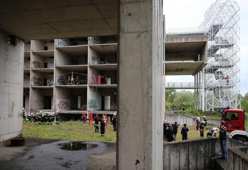 Pokazna vježba specijalističkih postrojbi civilne zaštite. Photo: Jurica Galoic/PIXSELL