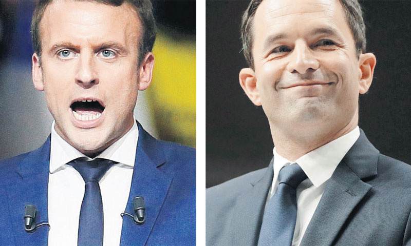 Emmanuel Macron - neovisni kandidat; Benoit Hamon - Socijalistička stranka/REUTERS