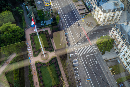 Luxembourg City financial district skyline view