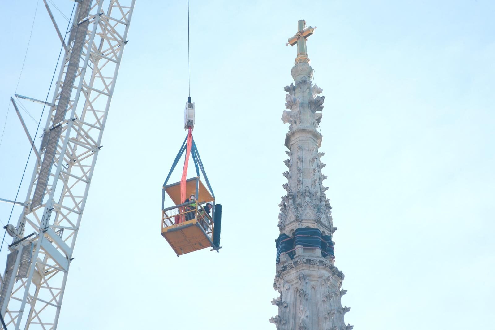 Zagreb: Posljednje provjere stručnjaka uoči skidanja sjevernog tornja katedrale