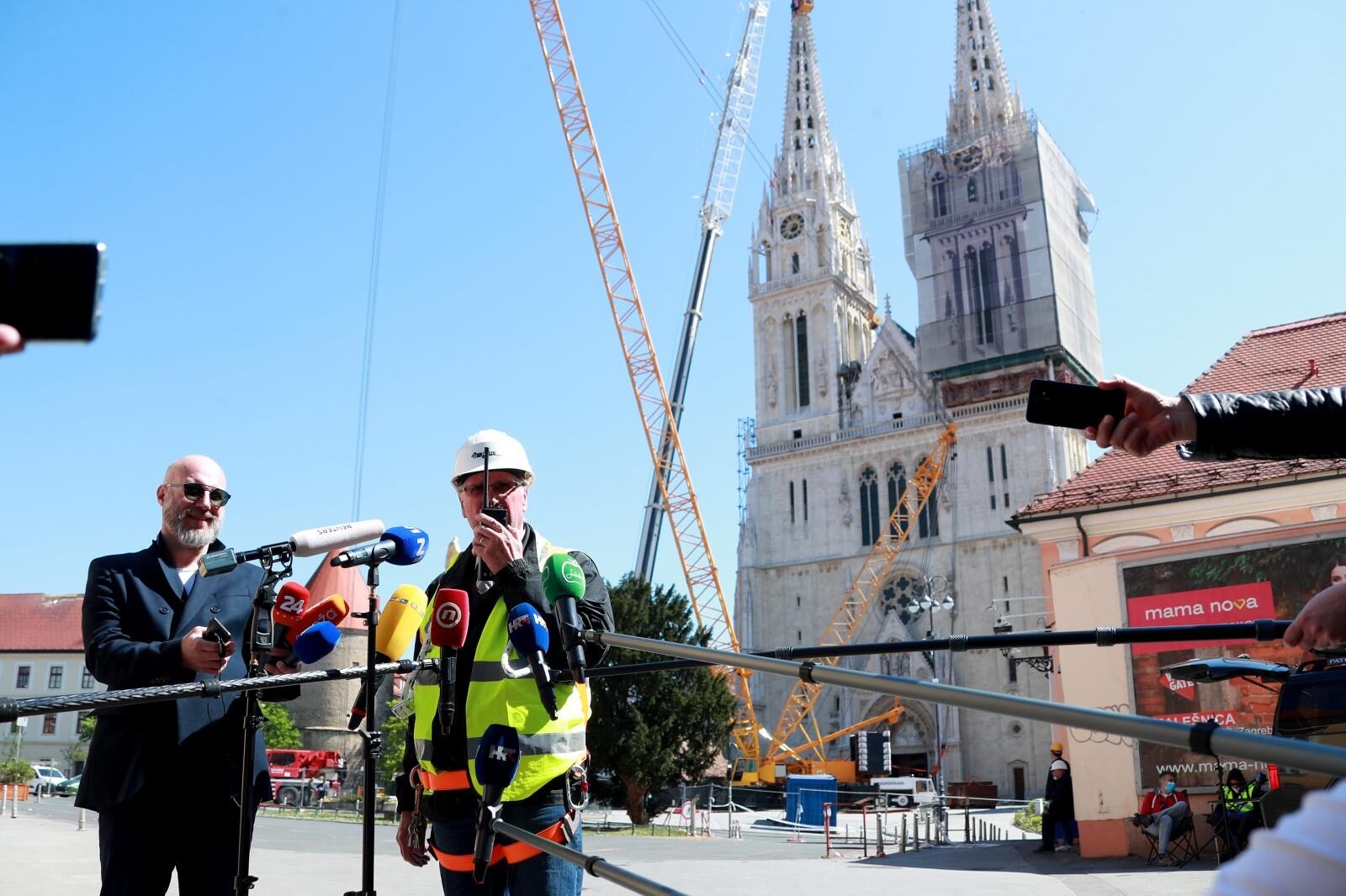 Zagreb: Glavni projektant obnove katedrale Damir Foretić obratio se medijima