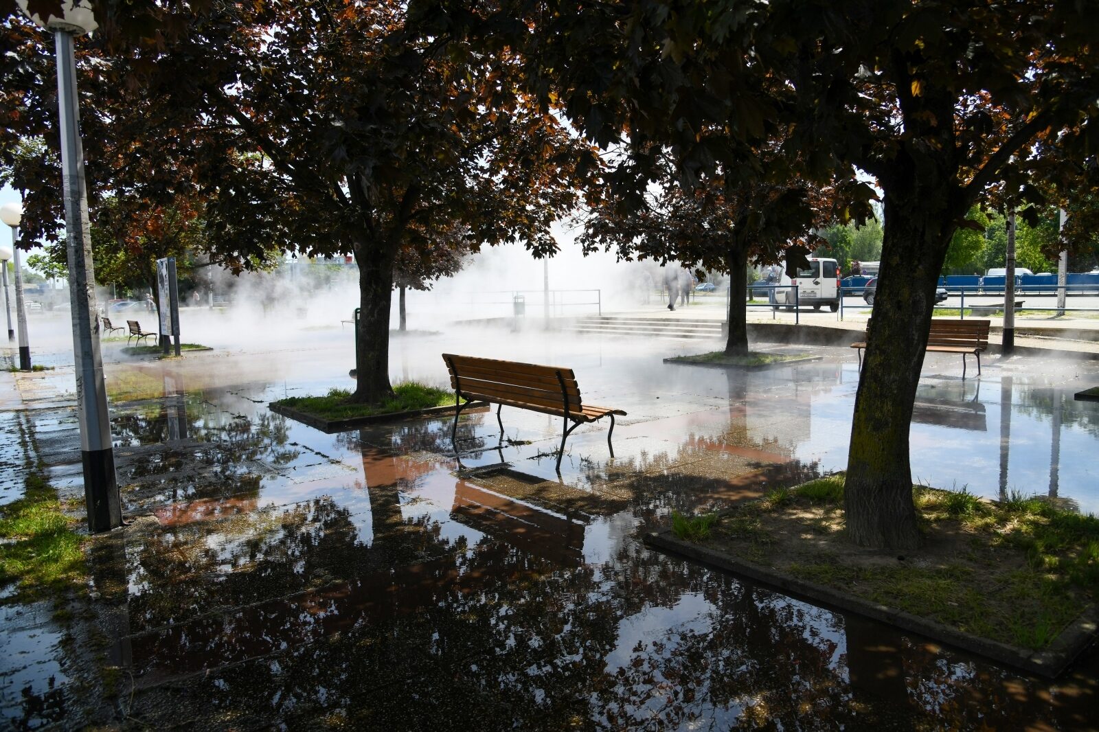 Zagreb: Na Aveniji Dubrovnik kod Utrina pukao vrelovod