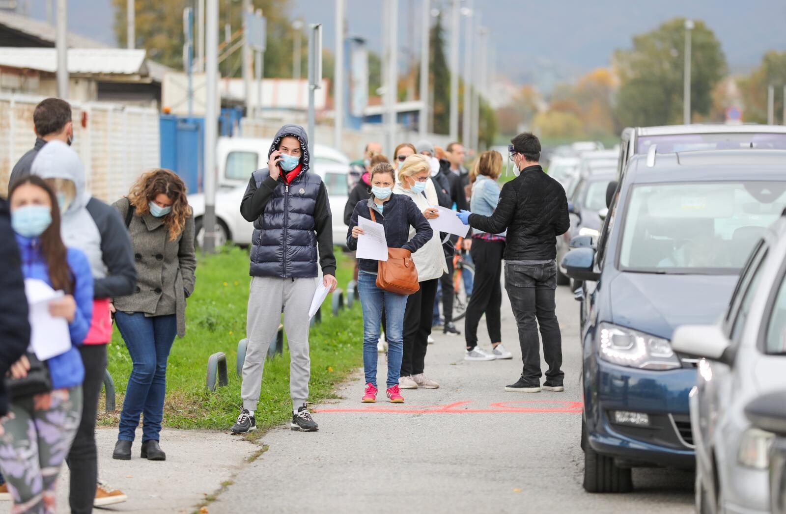 Testiranje na covid na Zagrebačkom velesajmu