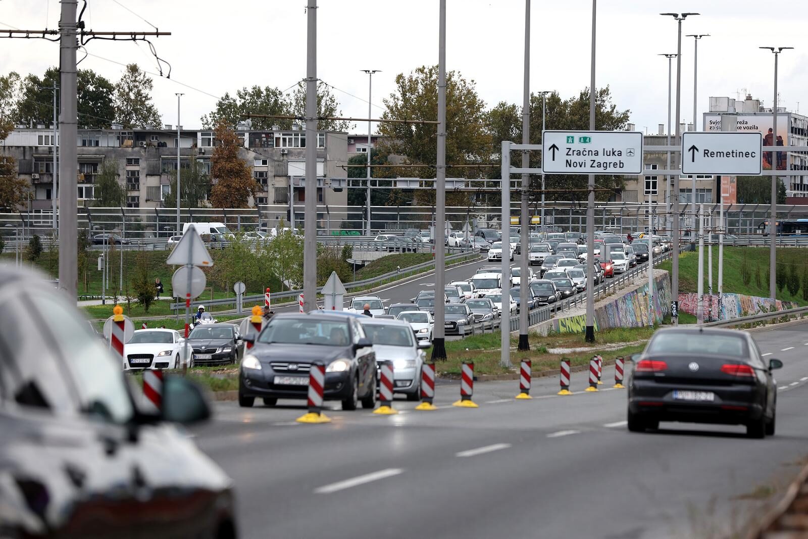 Zagreb: Zbog radova na Jadranskom mostu stvaraju se gužve na prometnicama