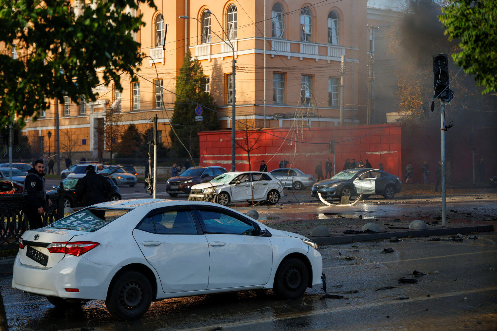 Russian missile strikes as Russia's attack continues, in Kyiv