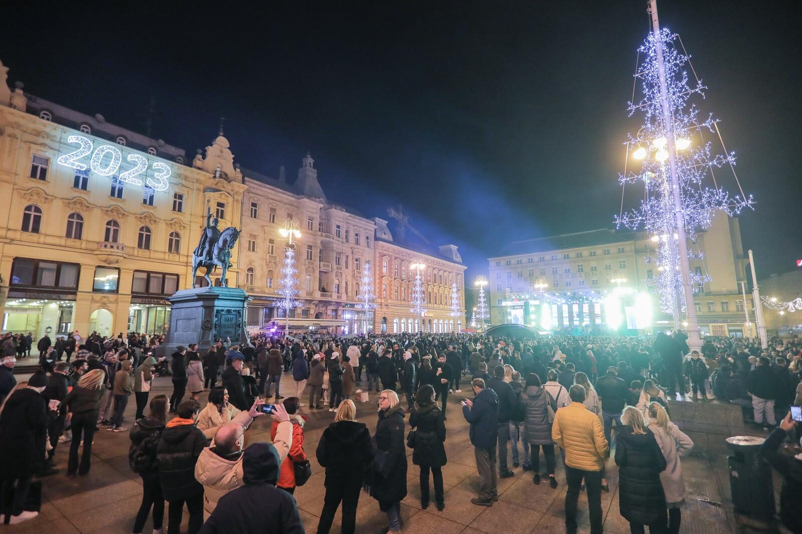 Zagreb: Doček Nove 2023. godine u centru grada