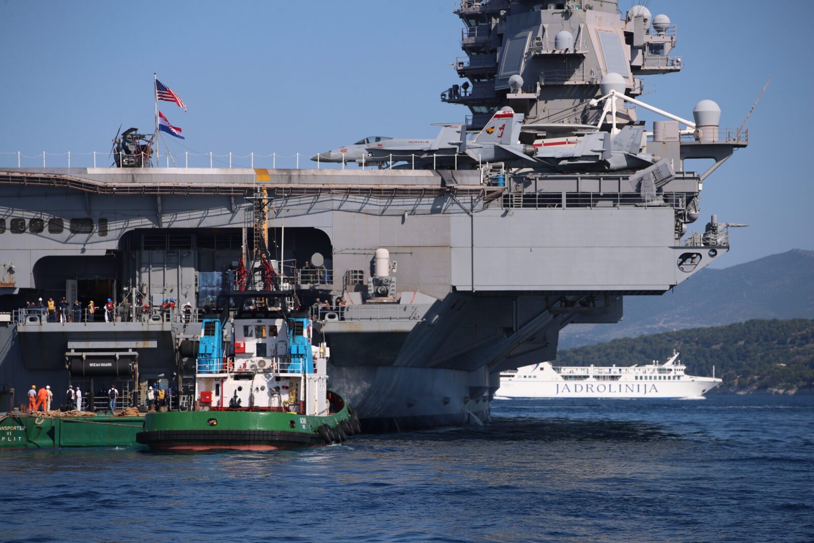 Američki nosač aviona USS Gerald R. Ford stigao je u Split