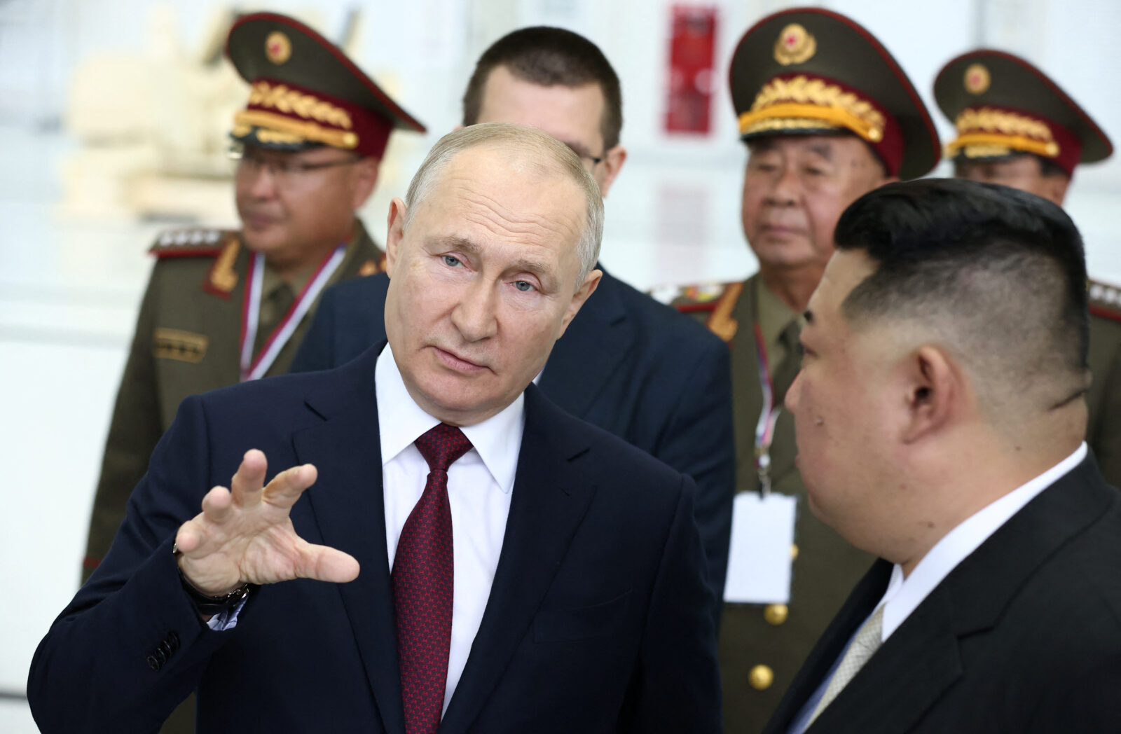 Russia’s President Putin and North Korea’s leader Kim meet in Amur region