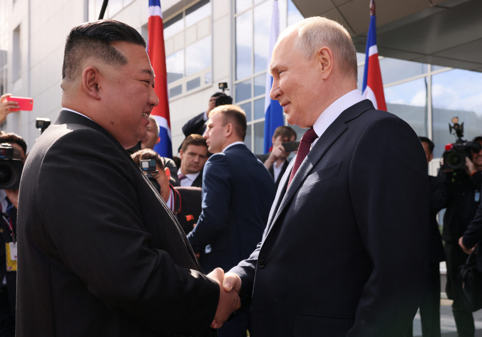 Russia's President Putin and North Korea's leader Kim meet in Amur region