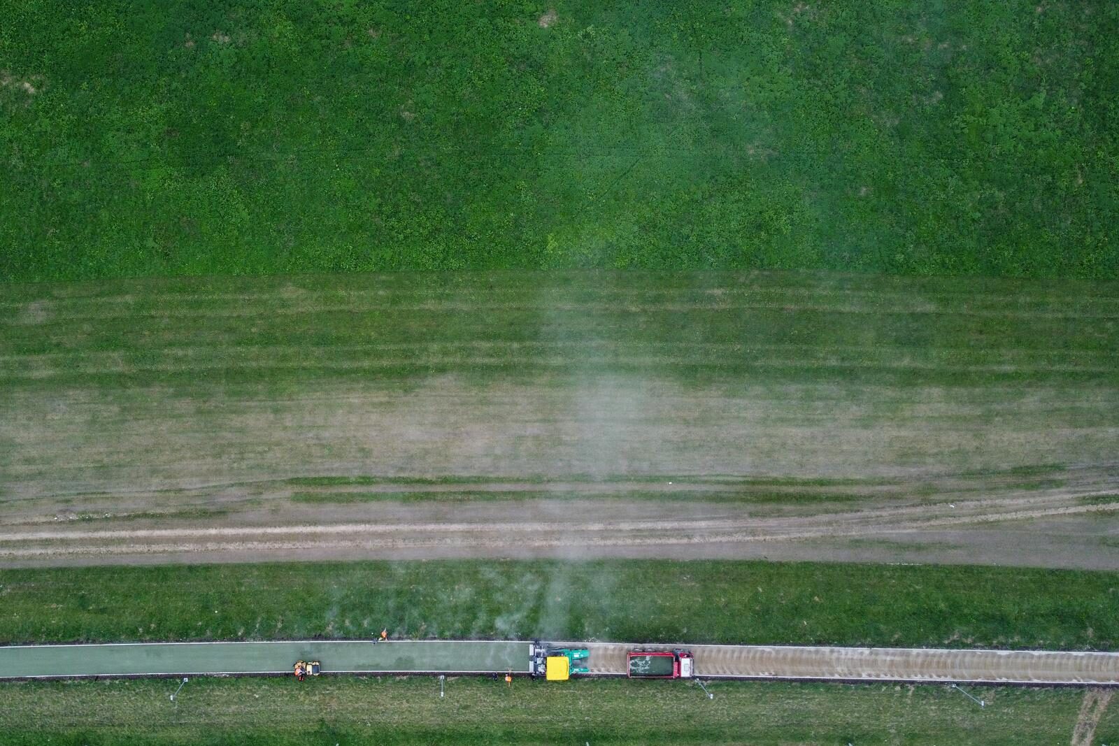 Zagreb: Pogled iz zraka na novootvorenu dionicu biciklističko-pješačke staze uz Savu