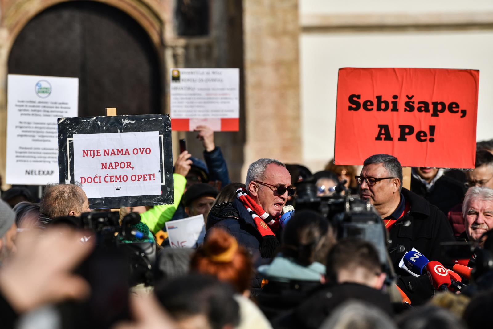 Prosvjed Hrvatskog novinarskog društva protiv tzv. Zakona opasnih namjera