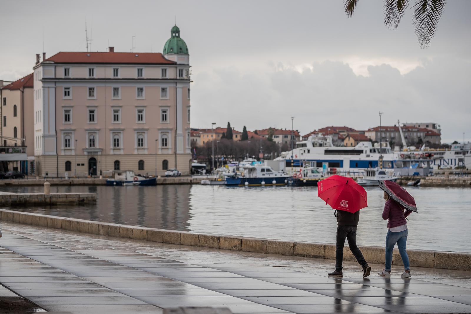 Kišno jutro u centru Splita