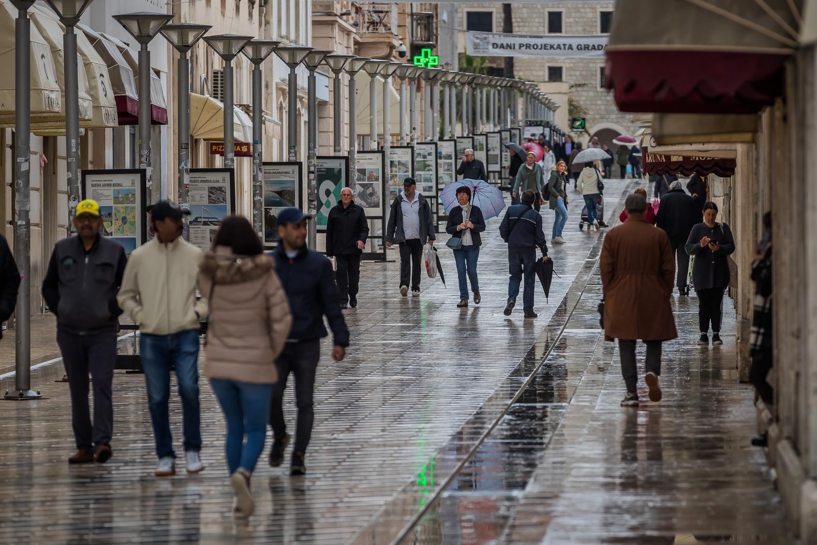 Kišno jutro u centru Splita