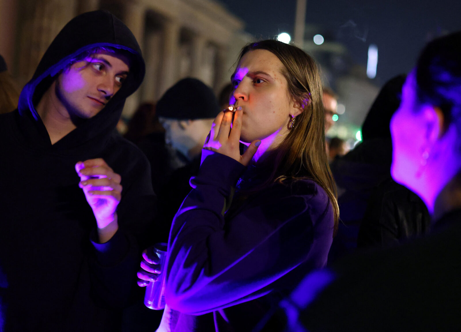 Germany's friends of cannabis celebrate the part legalisation of cannabis with a 