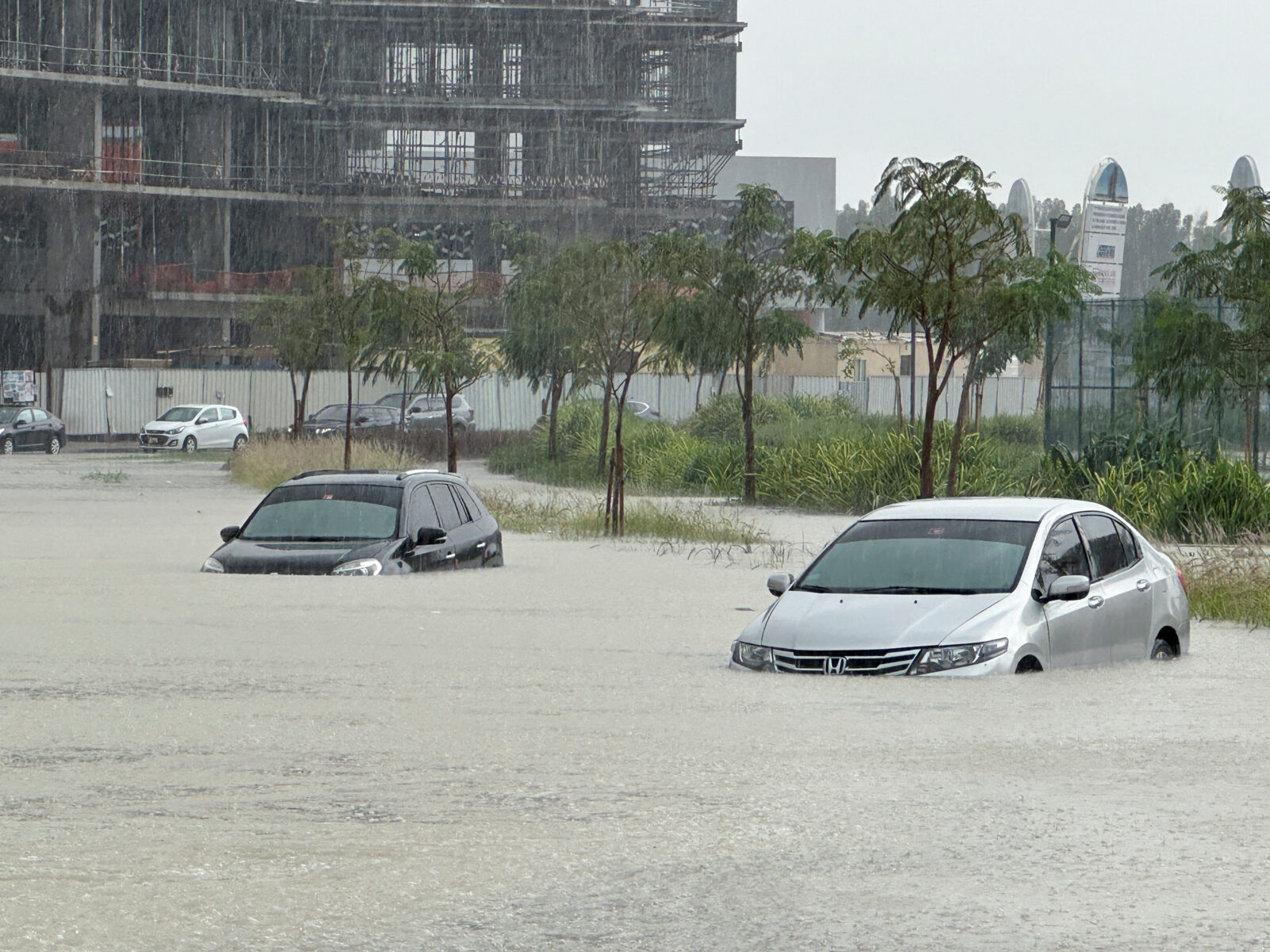 Heavy rains over Dubai