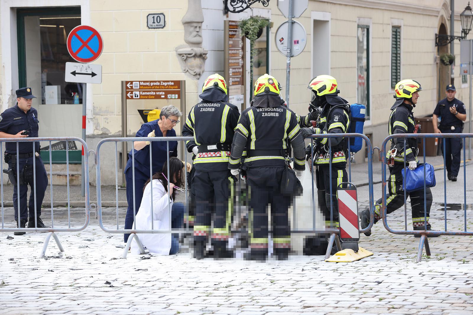 UZNEMIRUJUĆI SADRŽAJ Muškarac se zapalio na Markovom trgu ispred zgrade Vlade