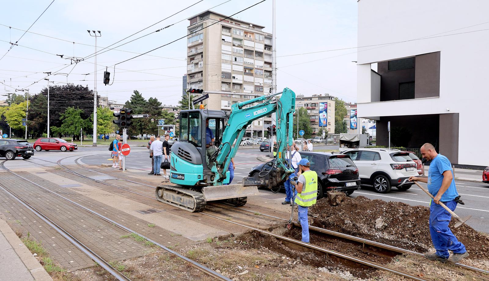 Zagreb: Počeli radovi na križanju Držićeve i Vukovarske, promet se odvija otežano