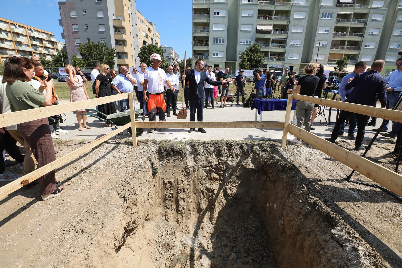 Zagreb: Obilježavanje početka radova na izgradnji zatvorenog bazenskog kompleksa Špansko-Oranice