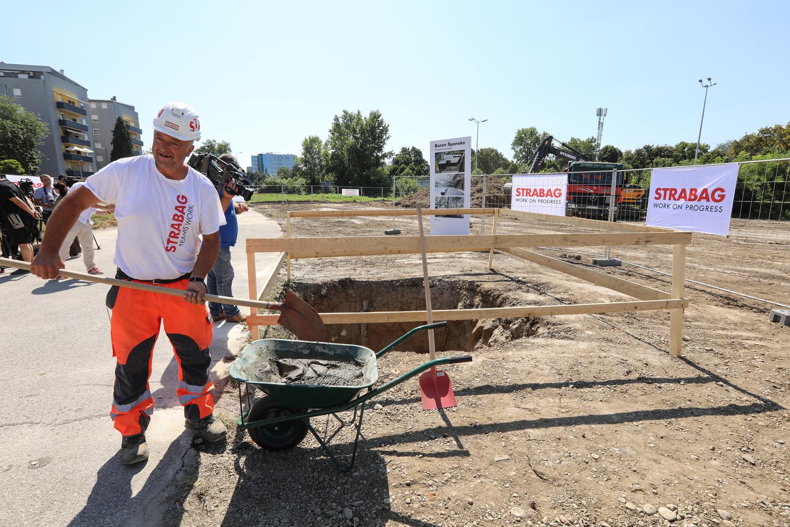 Zagreb: Obilježavanje početka radova na izgradnji zatvorenog bazenskog kompleksa Špansko-Oranice