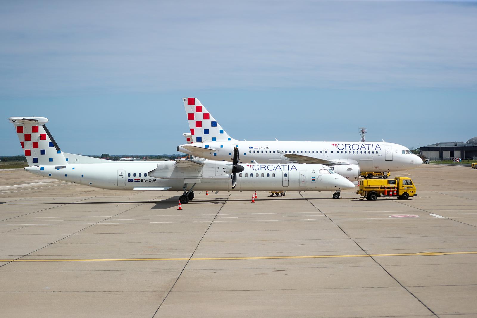 Svečani prvi let Croatia Airlines novim zrakoplovom Airbus A220 na letu Zagreb - Split