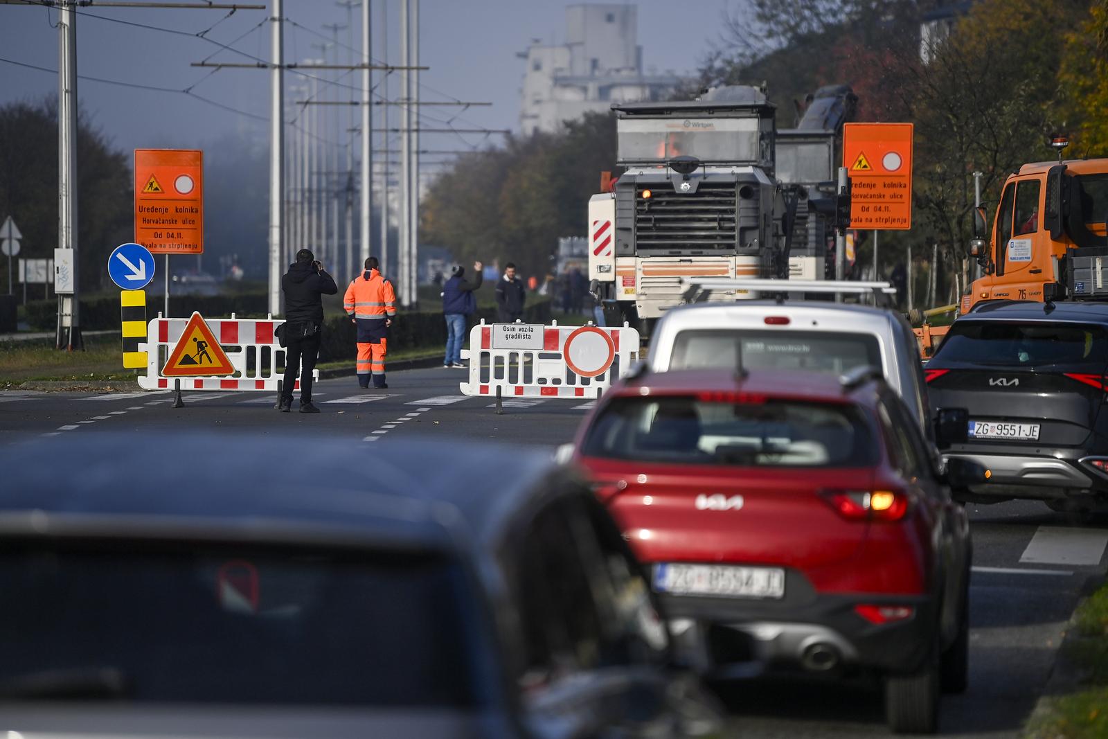 Zagreb: Horvaćanska ulica od danas djelomično zatvorena zbog uređenja kolnika