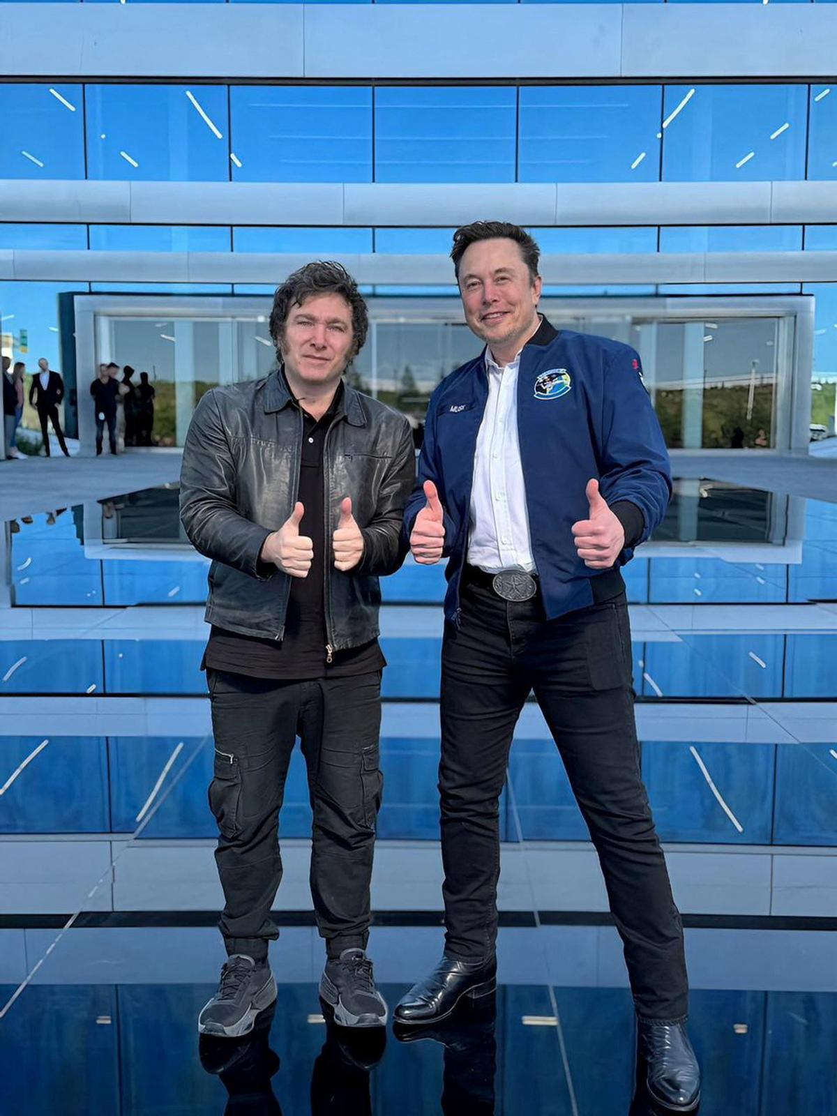 Argentina's President Milei meets Musk, in Austin